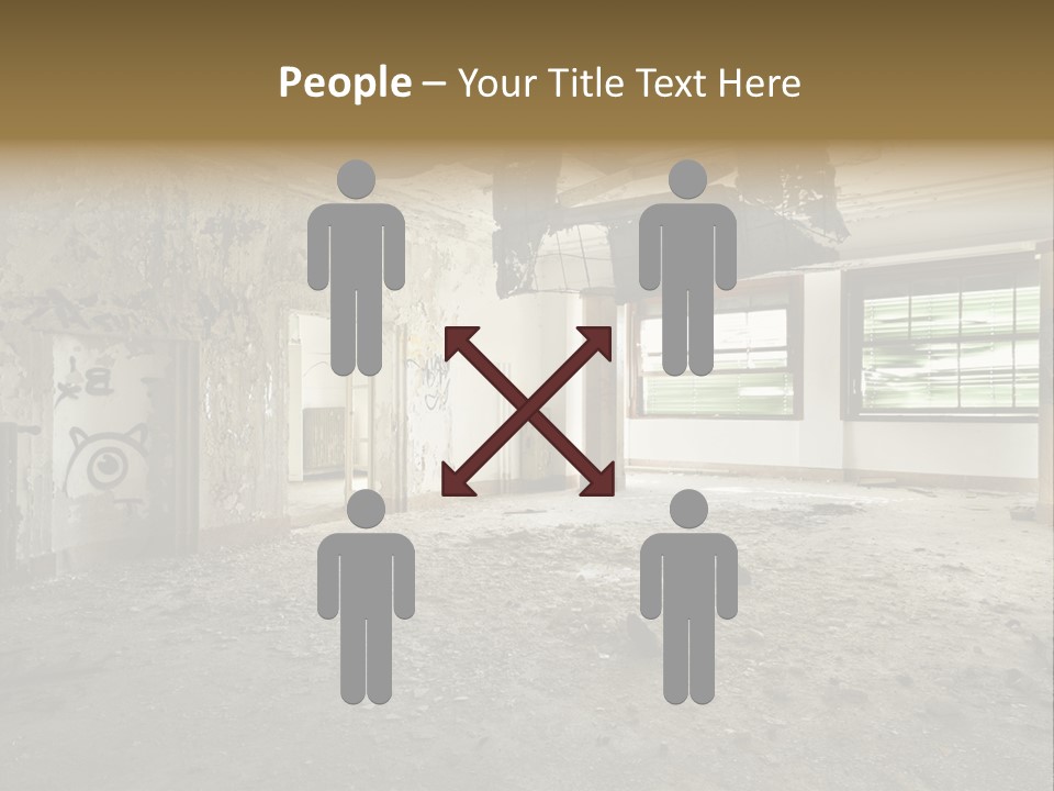 Deserted Home Damaged PowerPoint Template