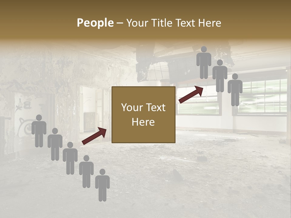 Deserted Home Damaged PowerPoint Template