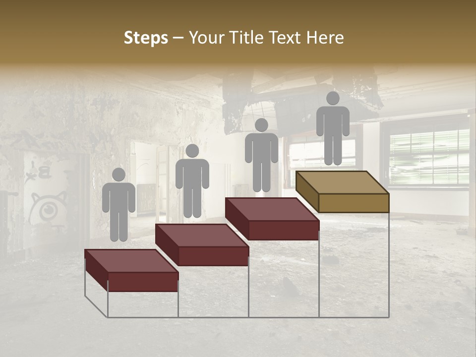 Deserted Home Damaged PowerPoint Template