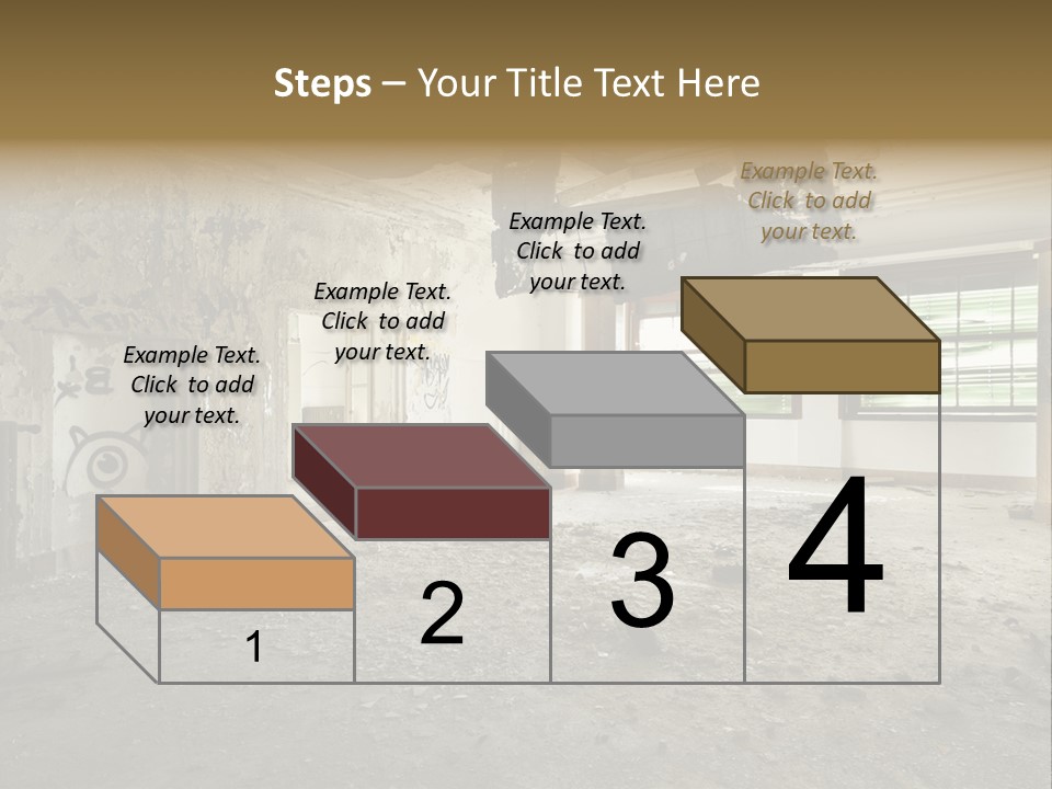 Deserted Home Damaged PowerPoint Template