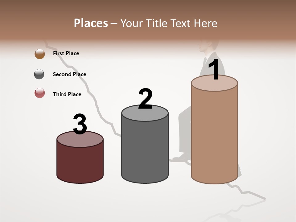 People Caucasian Model PowerPoint Template