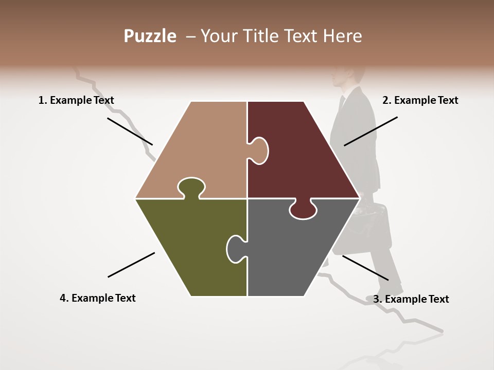 People Caucasian Model PowerPoint Template