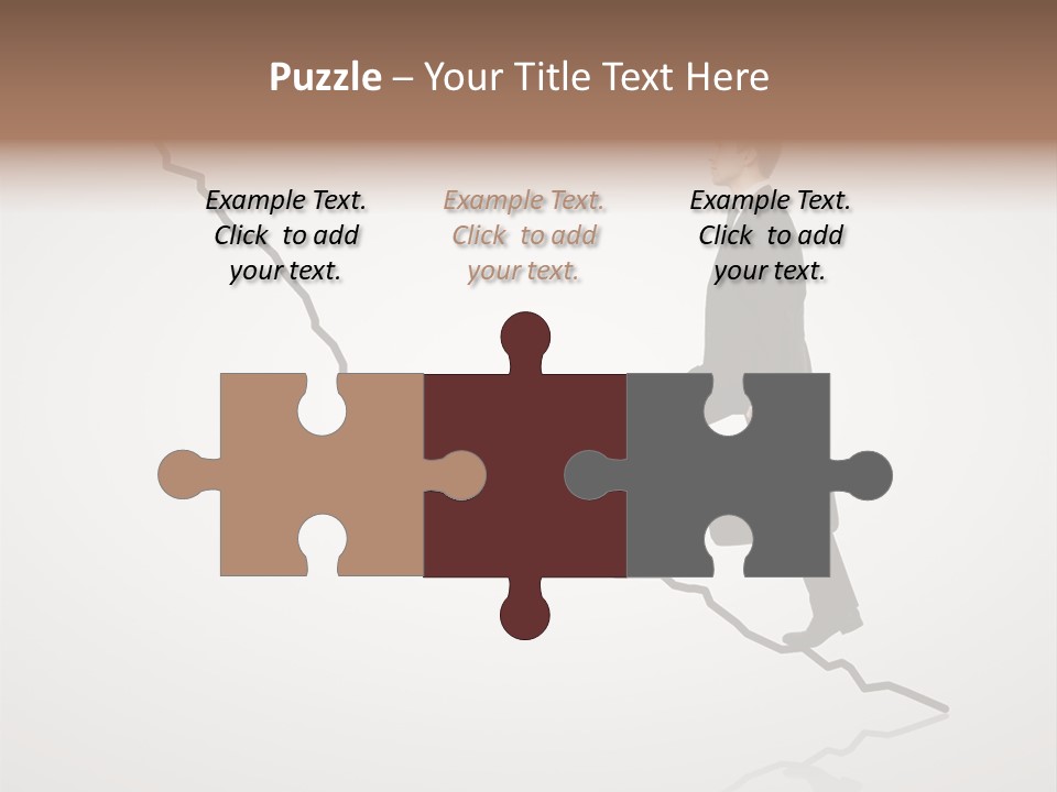 People Caucasian Model PowerPoint Template