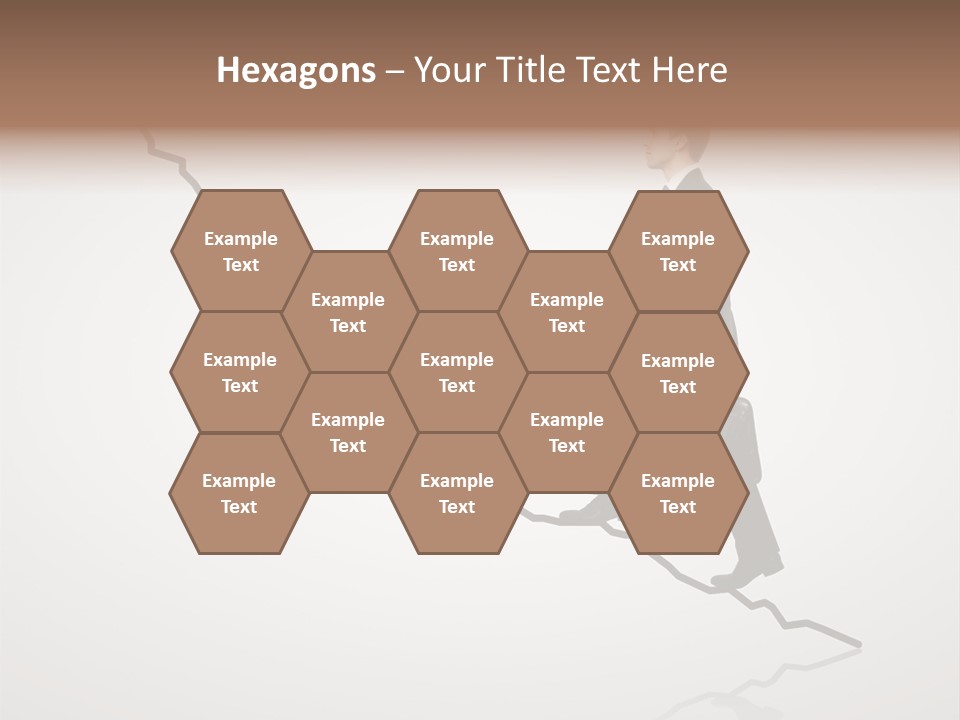 People Caucasian Model PowerPoint Template