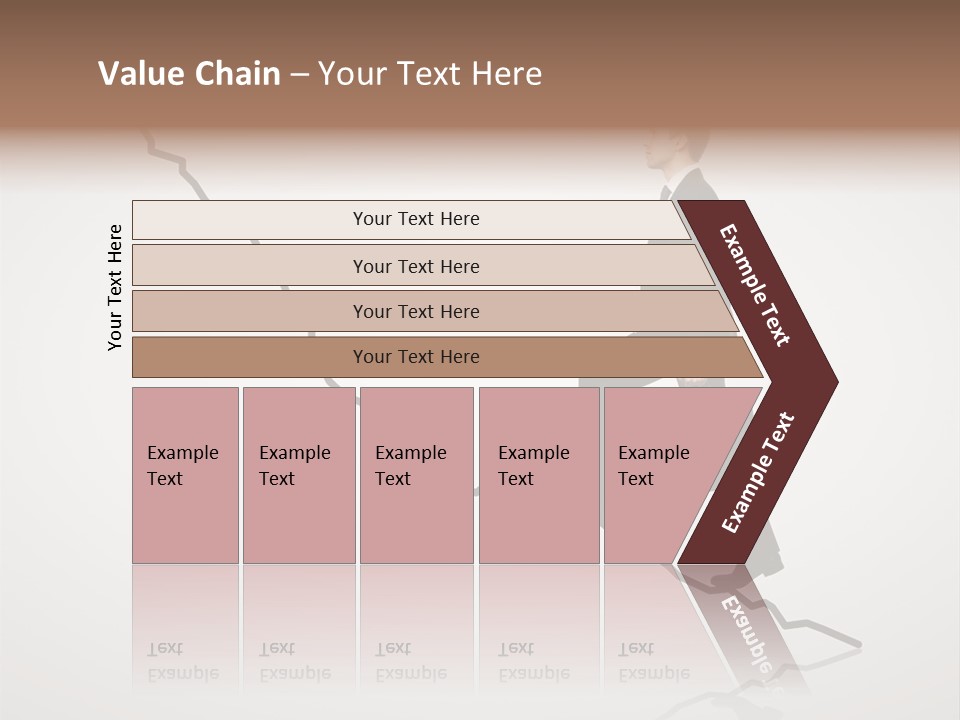 People Caucasian Model PowerPoint Template