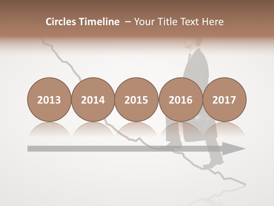 People Caucasian Model PowerPoint Template