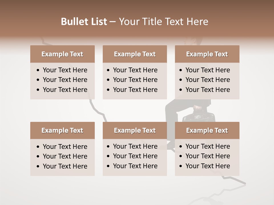 People Caucasian Model PowerPoint Template