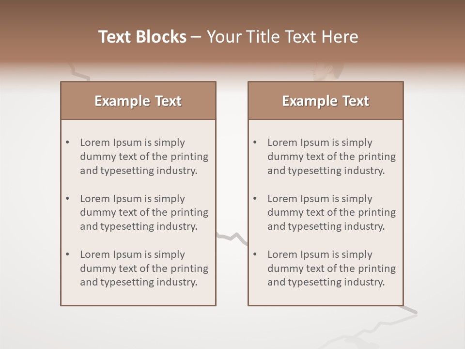 People Caucasian Model PowerPoint Template
