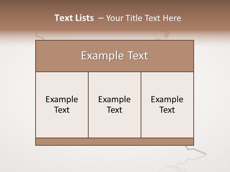 People Caucasian Model PowerPoint Template