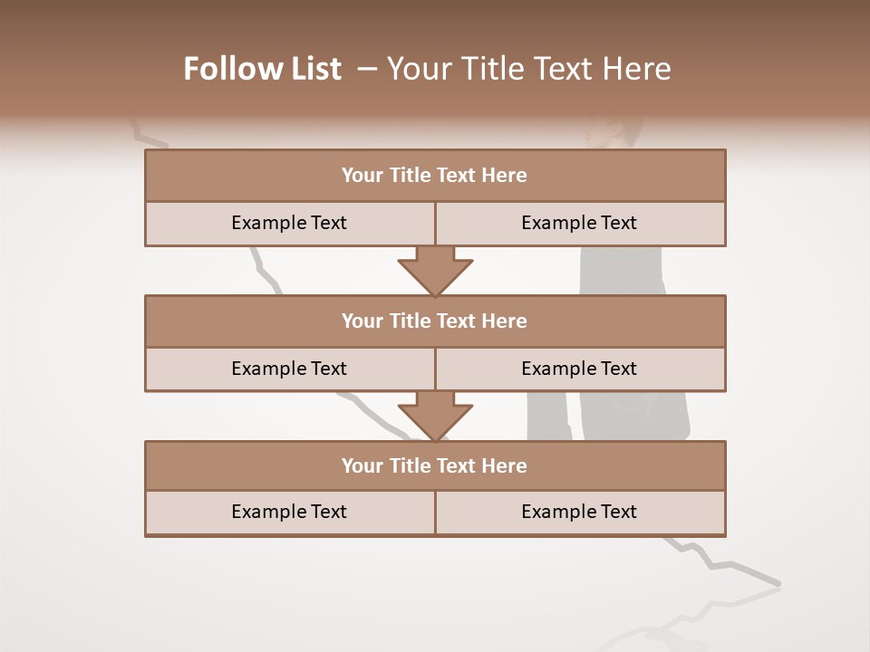 People Caucasian Model PowerPoint Template