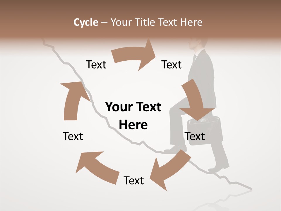 People Caucasian Model PowerPoint Template