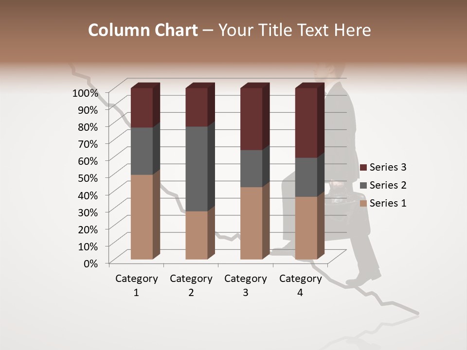 People Caucasian Model PowerPoint Template