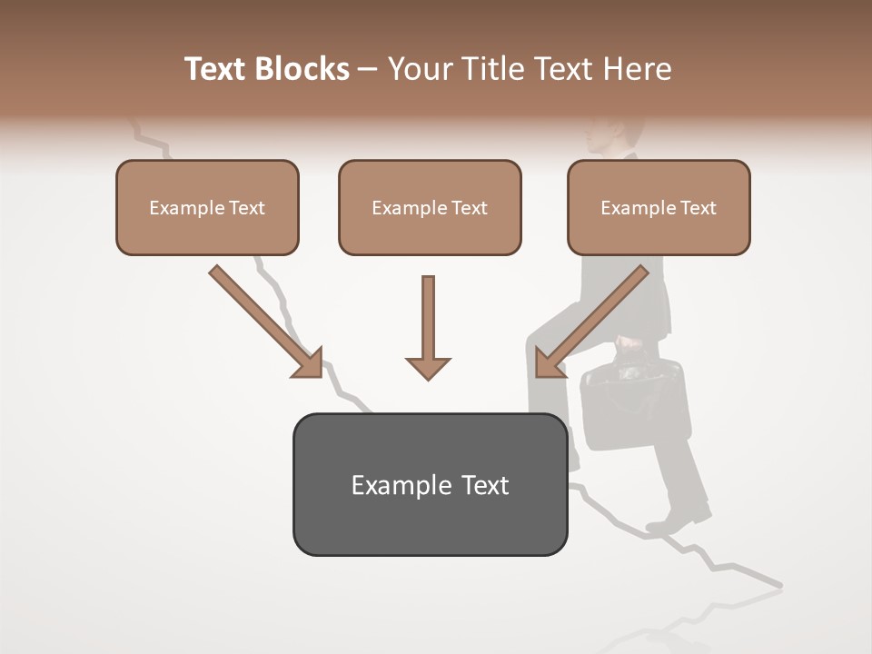 People Caucasian Model PowerPoint Template
