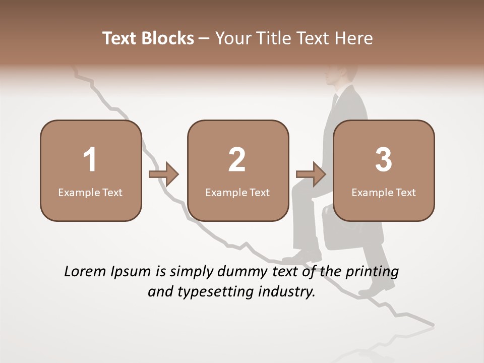 People Caucasian Model PowerPoint Template