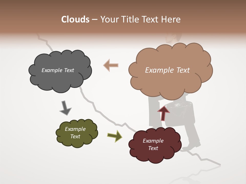 People Caucasian Model PowerPoint Template