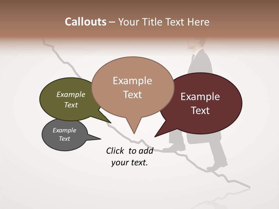 People Caucasian Model PowerPoint Template