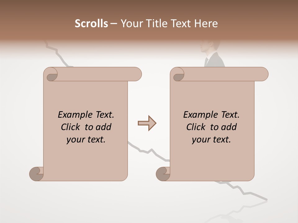 People Caucasian Model PowerPoint Template