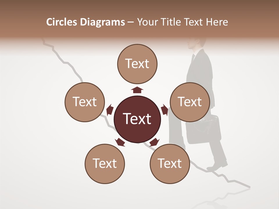 People Caucasian Model PowerPoint Template