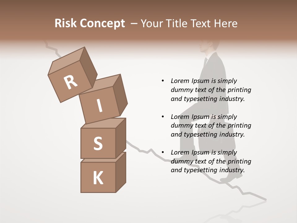 People Caucasian Model PowerPoint Template