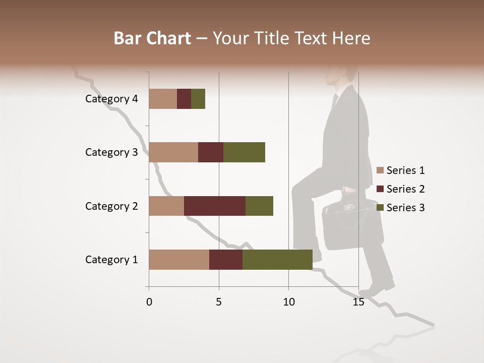 People Caucasian Model PowerPoint Template
