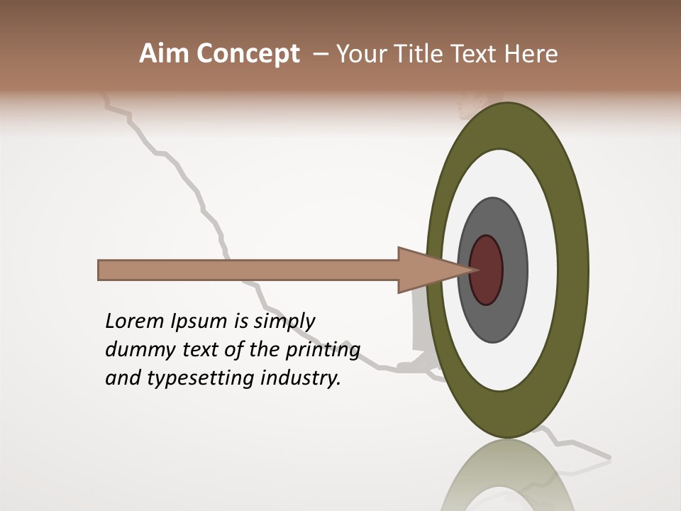 People Caucasian Model PowerPoint Template