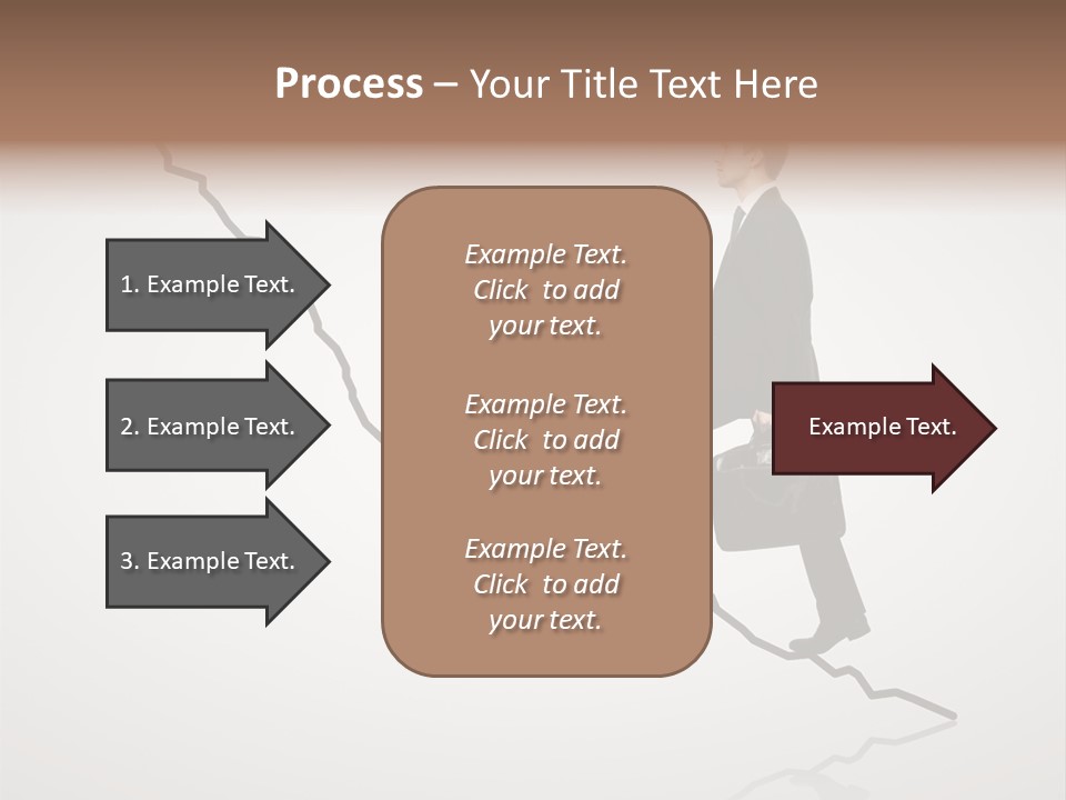 People Caucasian Model PowerPoint Template
