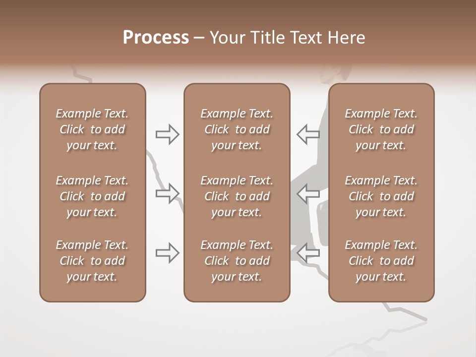 People Caucasian Model PowerPoint Template