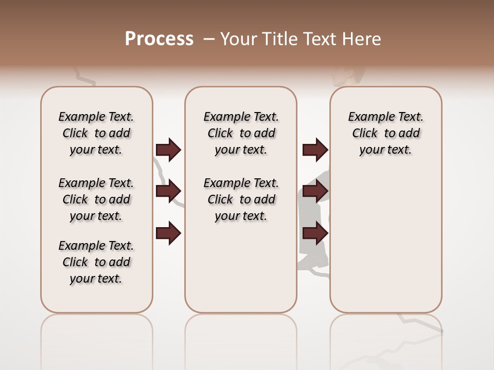 People Caucasian Model PowerPoint Template