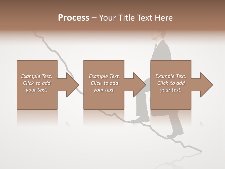 People Caucasian Model PowerPoint Template