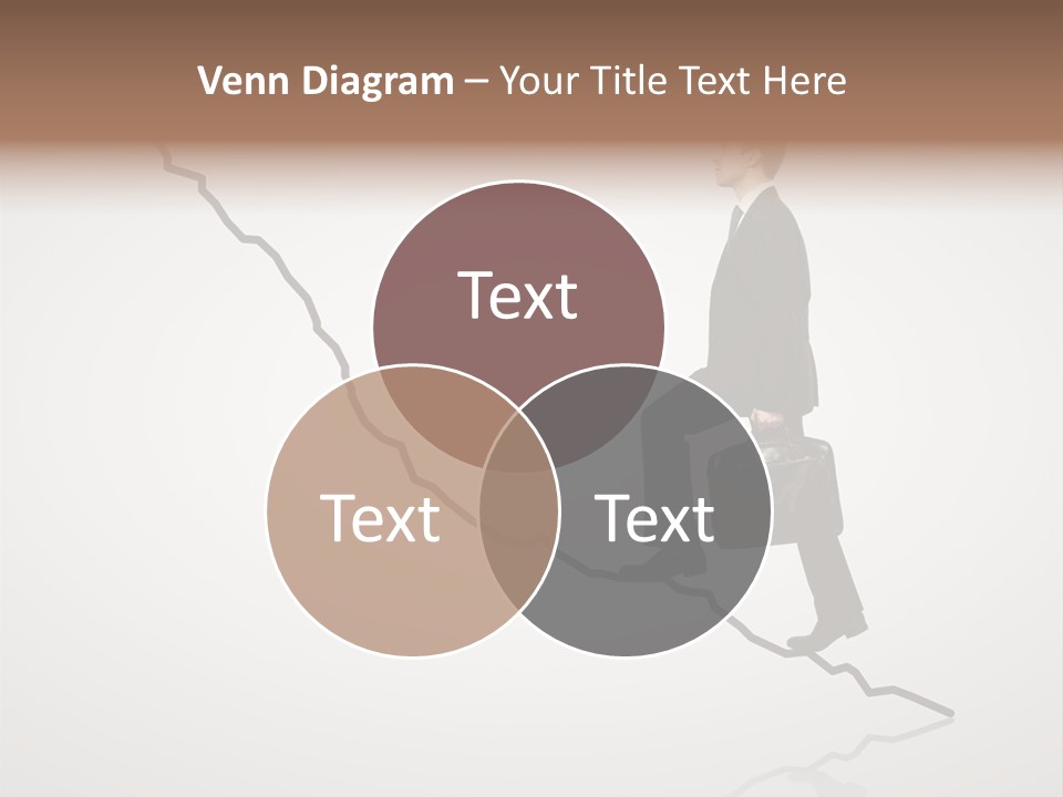 People Caucasian Model PowerPoint Template