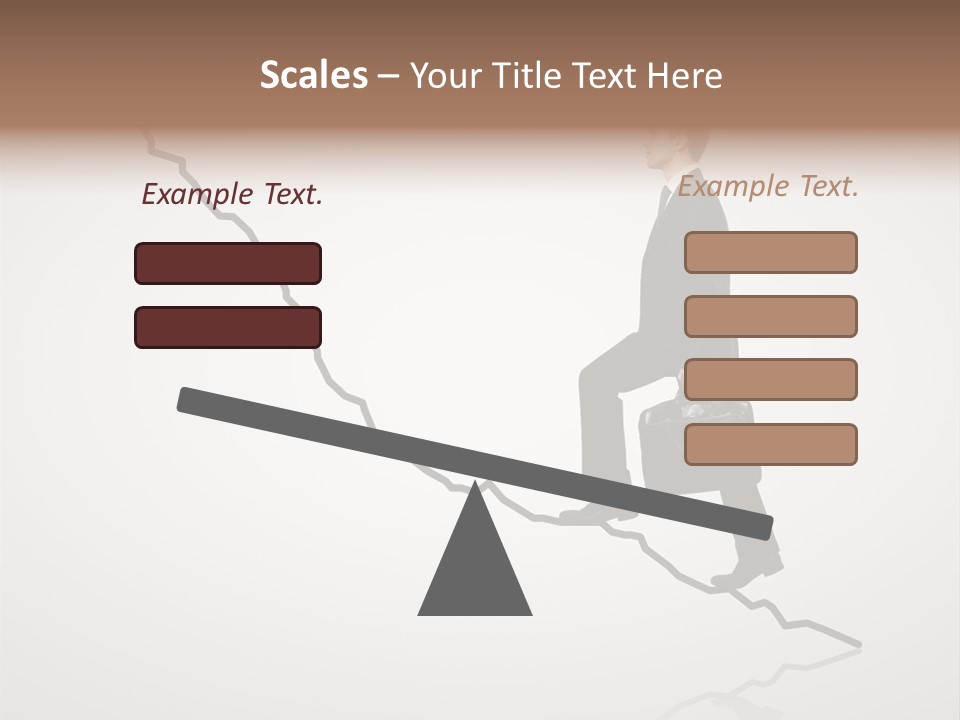 People Caucasian Model PowerPoint Template