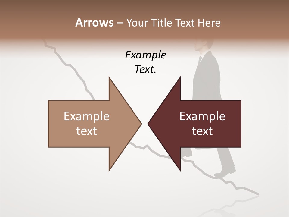 People Caucasian Model PowerPoint Template