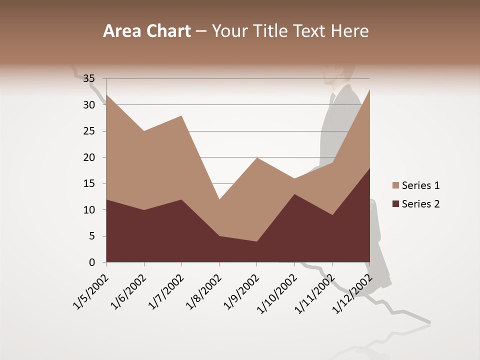 People Caucasian Model PowerPoint Template