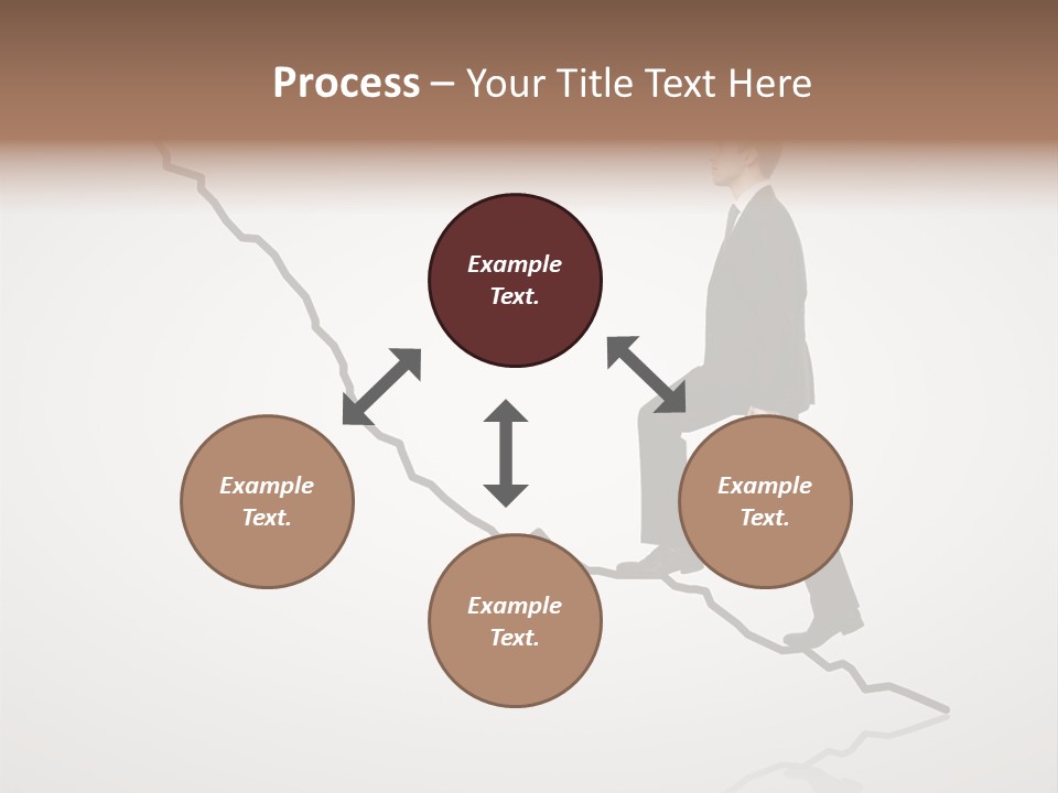 People Caucasian Model PowerPoint Template