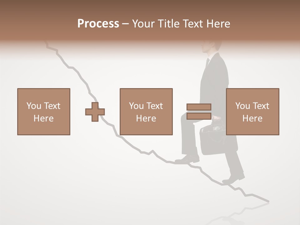 People Caucasian Model PowerPoint Template