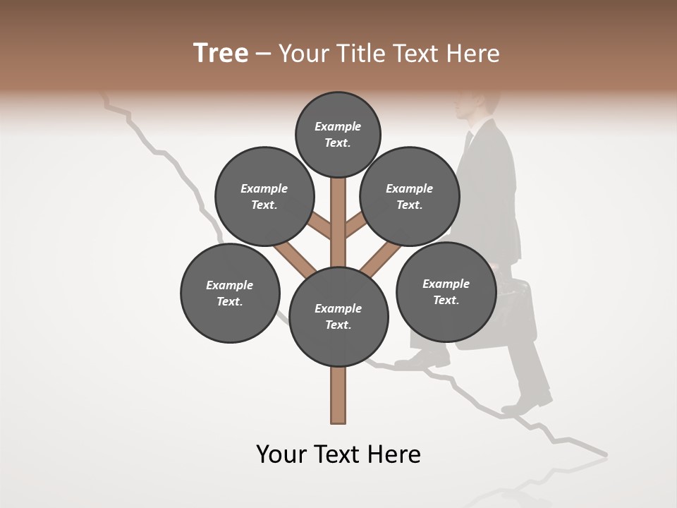 People Caucasian Model PowerPoint Template