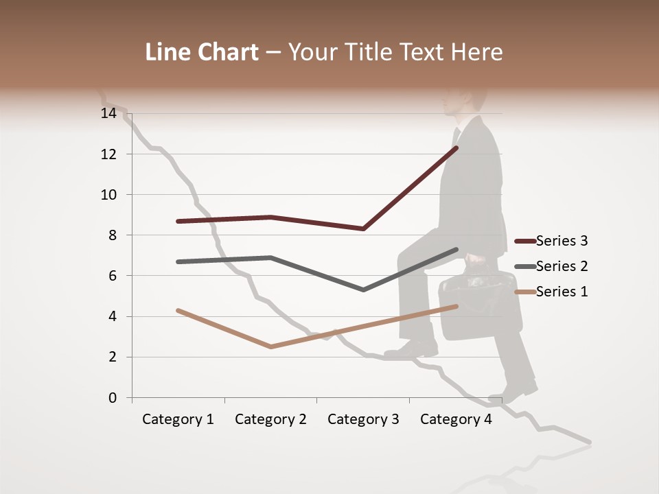 People Caucasian Model PowerPoint Template
