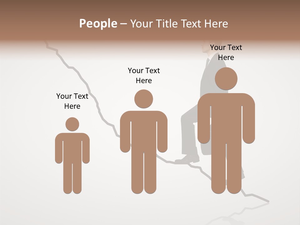 People Caucasian Model PowerPoint Template