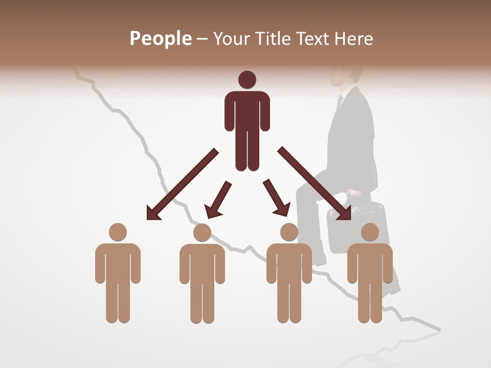 People Caucasian Model PowerPoint Template