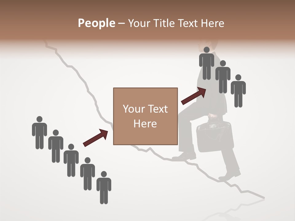 People Caucasian Model PowerPoint Template