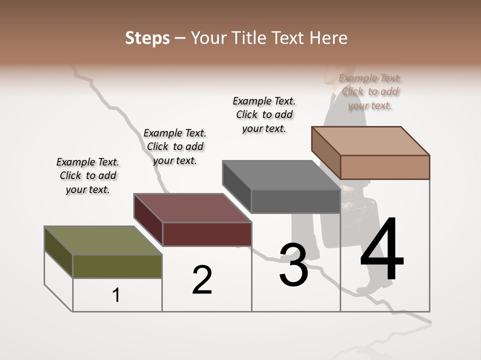 People Caucasian Model PowerPoint Template