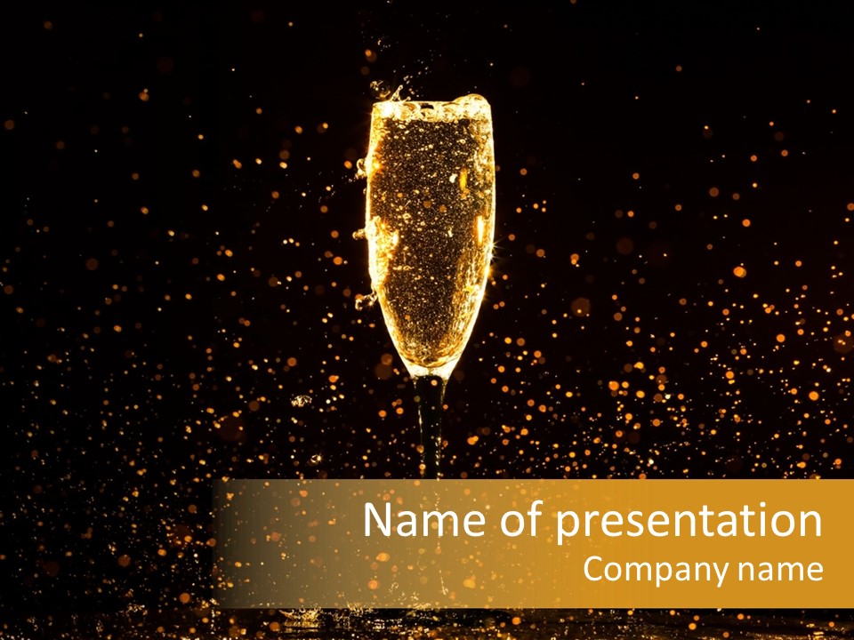 Cheers Eve Spray PowerPoint Template