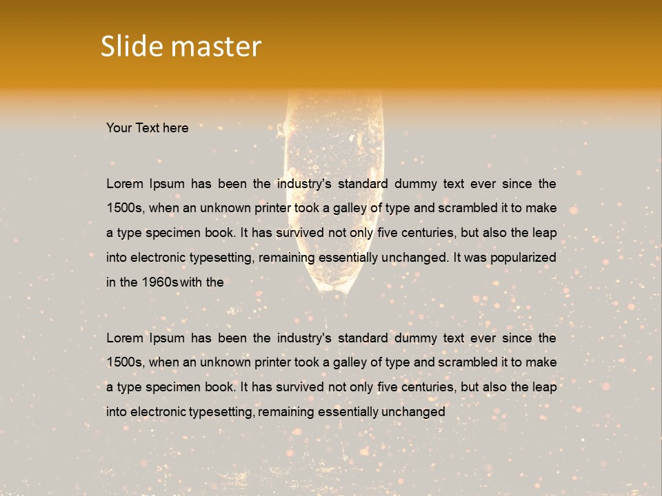 Cheers Eve Spray PowerPoint Template