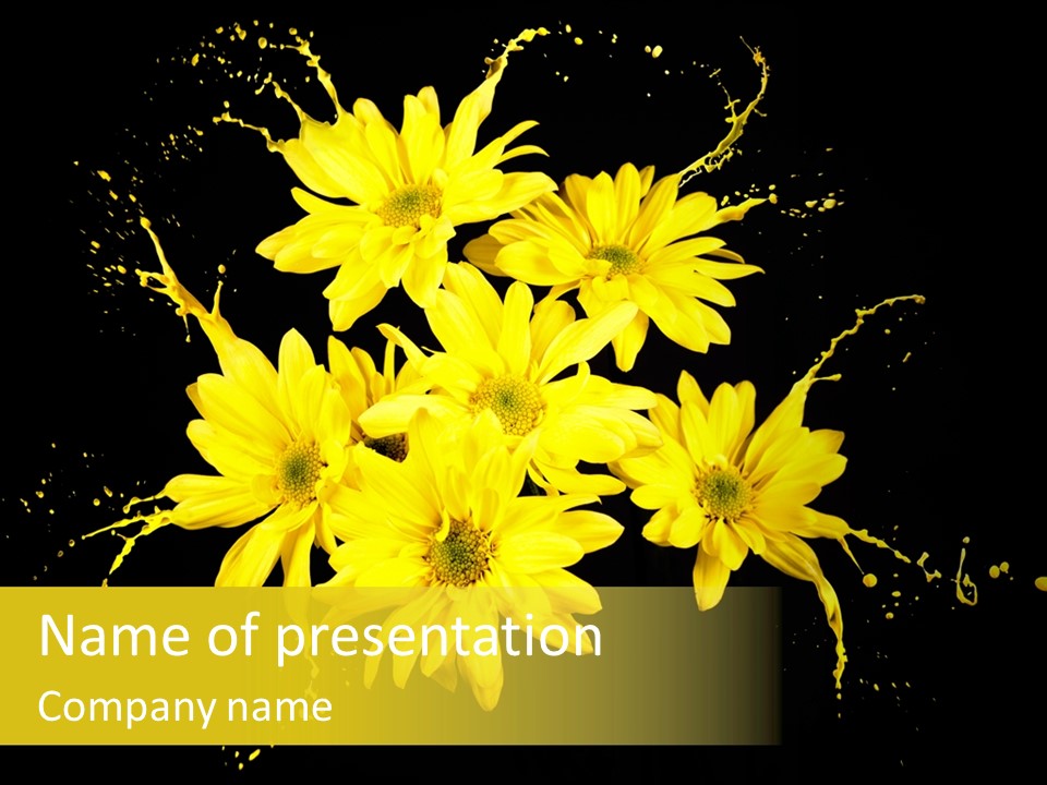 Flower Colorful Spring PowerPoint Template