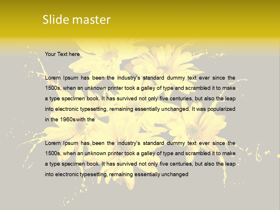 Flower Colorful Spring PowerPoint Template