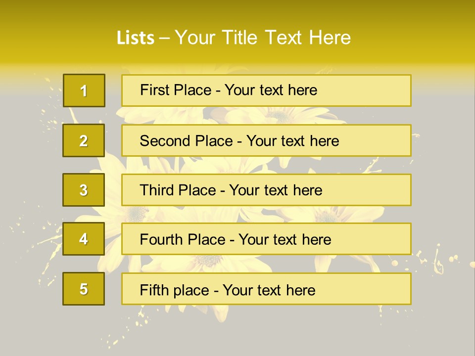 Flower Colorful Spring PowerPoint Template