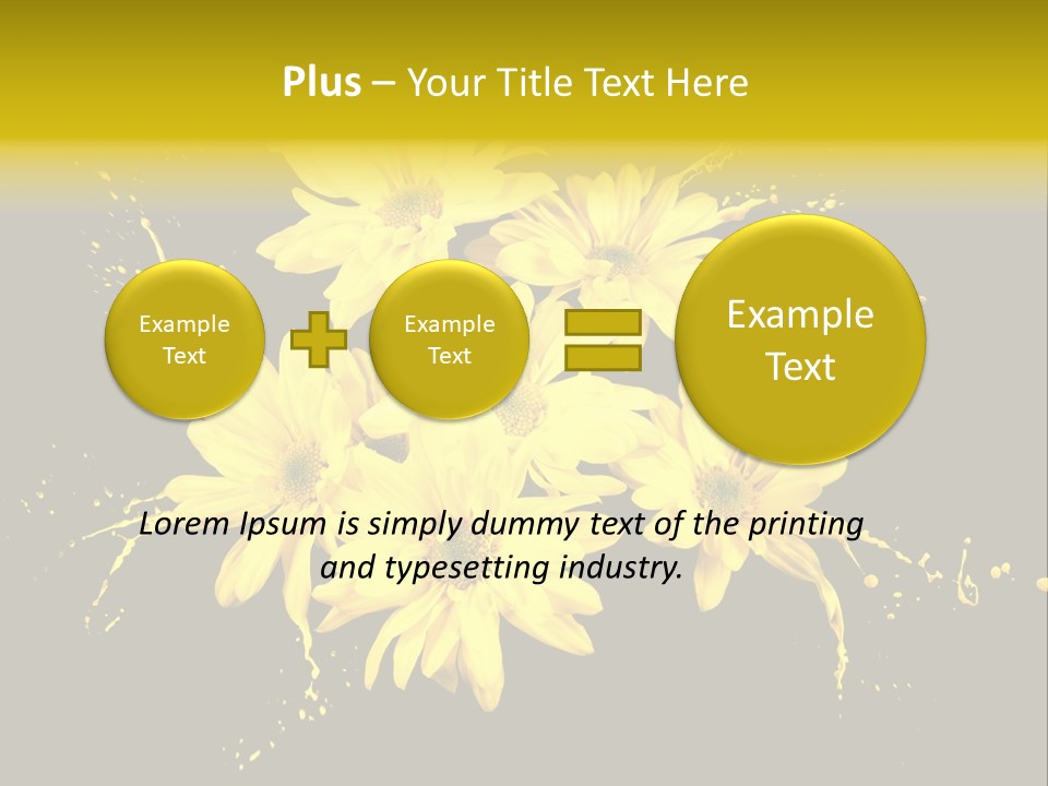 Flower Colorful Spring PowerPoint Template