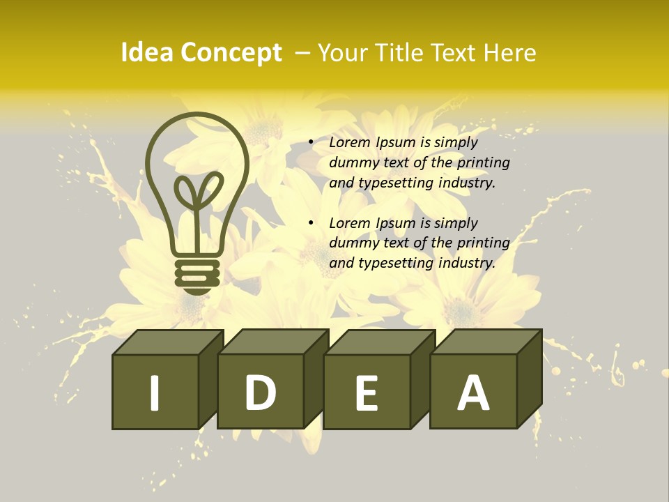 Flower Colorful Spring PowerPoint Template