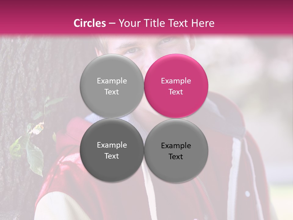 Alone Handsome Happy PowerPoint Template