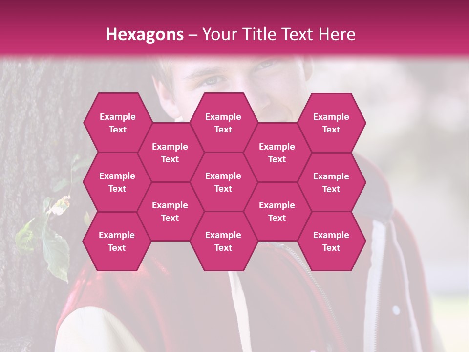 Alone Handsome Happy PowerPoint Template